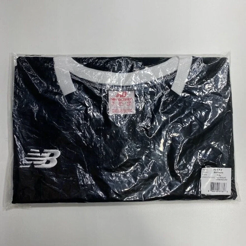 New Balance Freeze Lacrosse Jersey Adult XL Black‎ White LAX Mens